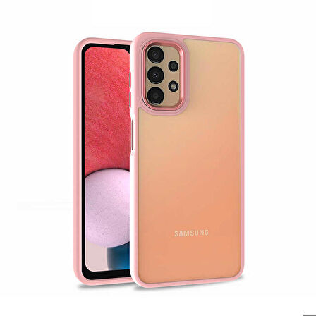Galaxy A53 5G Uyumlu Zore Flora Kapak-Rose Gold