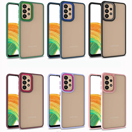 Galaxy A72 Uyumlu Zore Flora Kapak-Lila