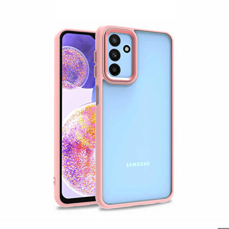 Galaxy M23 Uyumlu Zore Flora Kapak-Rose Gold