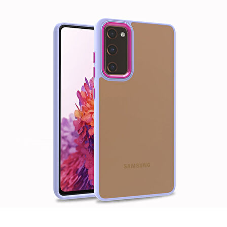 Galaxy S20 FE Uyumlu Zore Flora Kılıf-Lila