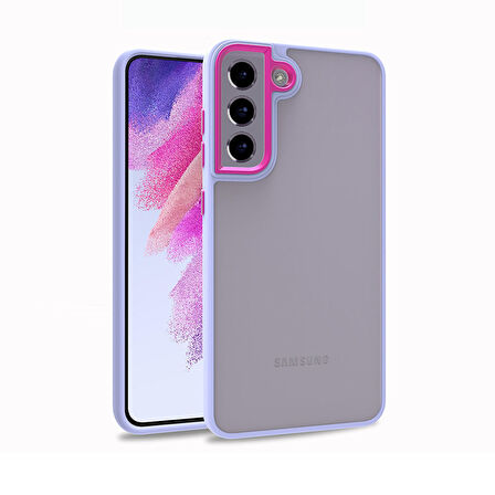 Galaxy S21 FE Uyumlu Zore Flora Kılıf-Lila