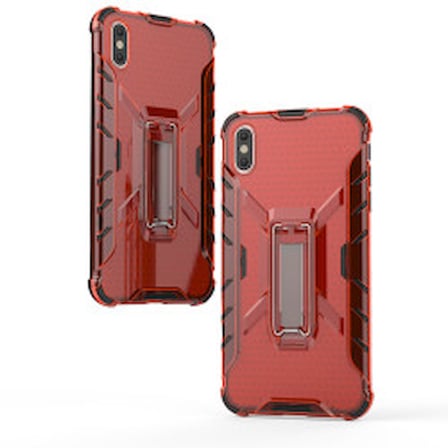Lexroo Apple iPhone X Kılıf Lexroo Klik Silikon - Kırmızı