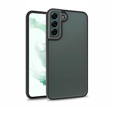 Galaxy S22 Uyumlu Zore Flora Kılıf-Siyah