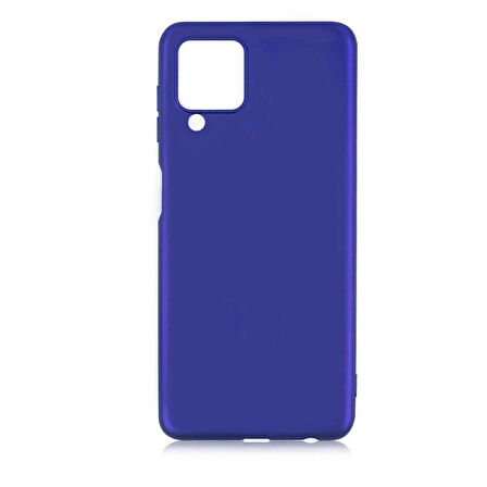 Galaxy M22 Uyumlu Zore Premier Silikon Kapak-Saks Mavi
