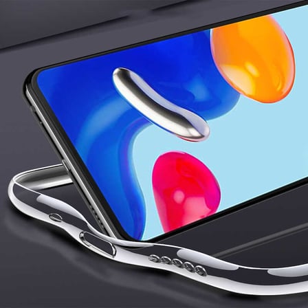 Xiaomi Redmi Note 11 Global Kılıf Kamera Korumalı Şeffaf Kalın Üstün Koruma Silikon Alan Tech