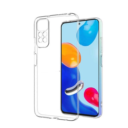 Xiaomi Redmi Note 11 Global Kılıf Kamera Korumalı Şeffaf Kalın Üstün Koruma Silikon Alan Tech