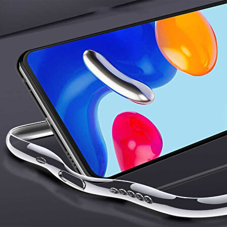 Xiaomi Redmi Note 11S Global Kılıf Zore Süper Silikon Kapak-Renksiz