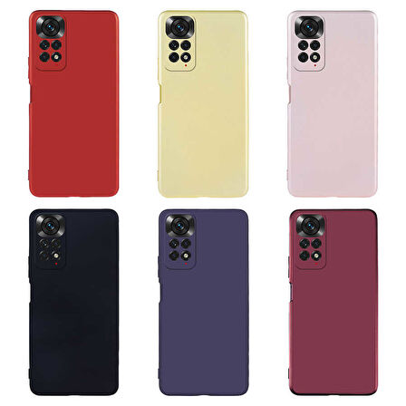 Xiaomi Redmi Note 11 Global Kılıf Zore Premier Silikon Kapak-Lacivert