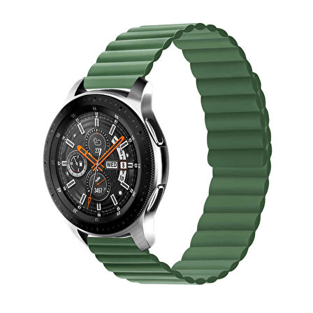 Galaxy Watch Active 2 44mm Uyumlu KRD-52 Zore Kordon-Gri-Kırmızı