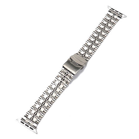 ​​​Watch Ultra 49mm Kordon Uyumlu KRD-54 Metal Strap Kayış CLO- Siyah
