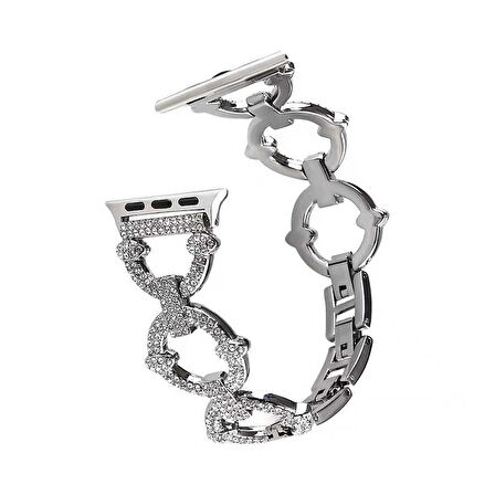 ​​​Watch 38mm Uyumlu KRD-57 Metal Zore Kordon-Gümüş