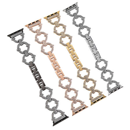 ​​​Watch 38mm Uyumlu KRD-57 Metal Zore Kordon-Gümüş