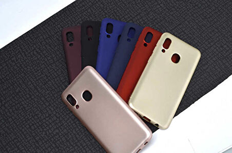 Galaxy A40 Uyumlu Zore Premier Silikon Kapak-Gold