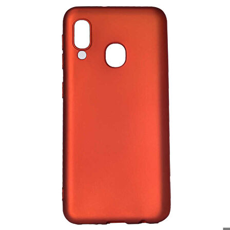 Galaxy A40 Uyumlu Zore Premier Silikon Kapak-Kırmızı