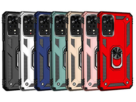 Xiaomi Redmi Note 11 Pro 5G Kılıf Zore Vega Kapak-Mavi