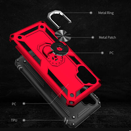 Galaxy A13 4G Uyumlu Zore Vega Kapak-Gold