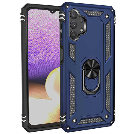 Galaxy A13 4G Uyumlu Zore Vega Kapak-Mavi