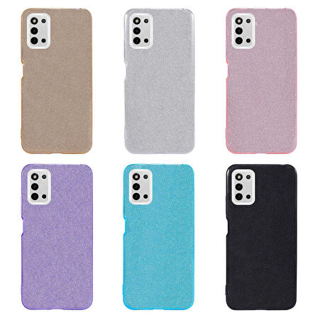 Galaxy A03S Uyumlu Zore Shining Silikon-Pembe