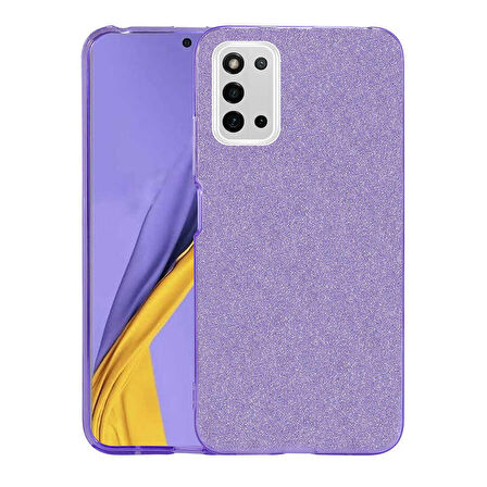 Galaxy A03S Uyumlu Zore Shining Silikon-Mor
