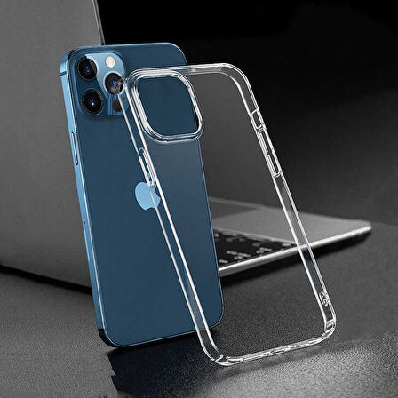 iPhone 12 Pro Max Uyumlu Zore Droga Kılıf-Renksiz