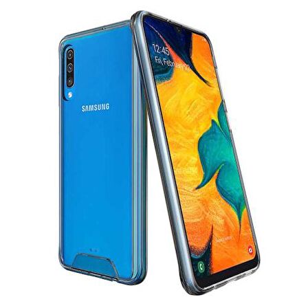 Galaxy A50 ile Uyumlu Gard Silikon Kılıf Şeffaf 1.3mm