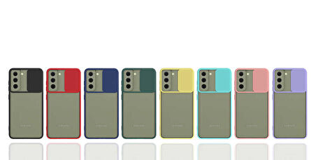 Galaxy S22 Uyumlu Zore Lensi Kapak-Turkuaz