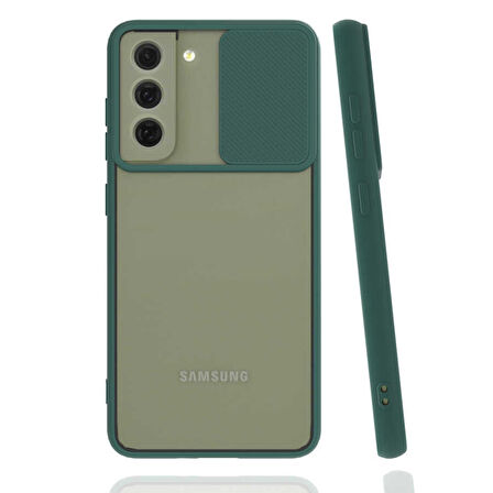 Galaxy S22 Plus Uyumlu Zore LNSM-i Kılıf-Koyu Yeşil