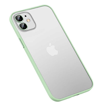 iPhone 12 Uyumlu Zore Retro Kılıf-Yeşil