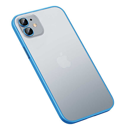 iPhone 12 Uyumlu Zore Retro Kılıf-Mavi