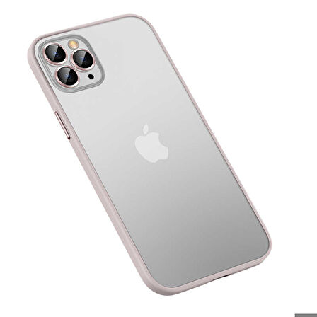 iPhone 12 Pro Max Uyumlu Zore Retro Kapak-Rose Gold