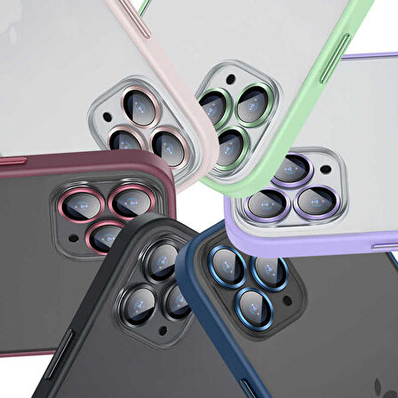 iPhone 11 Uyumlu Zore Retro Kapak-Mavi