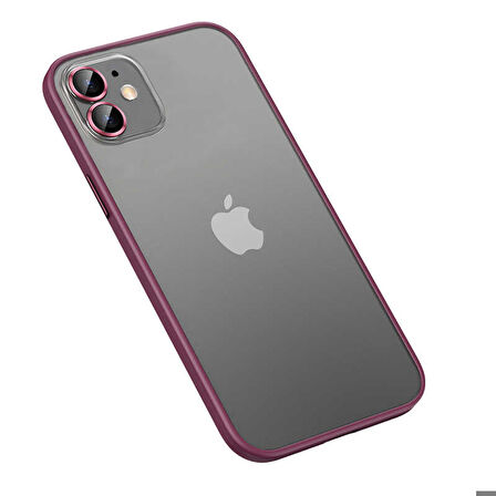 iPhone 11 Uyumlu Zore Retro Kapak-Koyu Mor