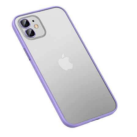 iPhone 11 Uyumlu Zore Retro Kılıf-Lila
