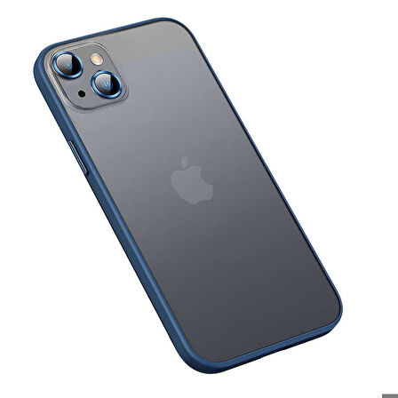 iPhone 13 Uyumlu Zore Retro Kapak-Lacivert