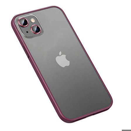 iPhone 13 Uyumlu Zore Retro Kapak-Koyu Mor