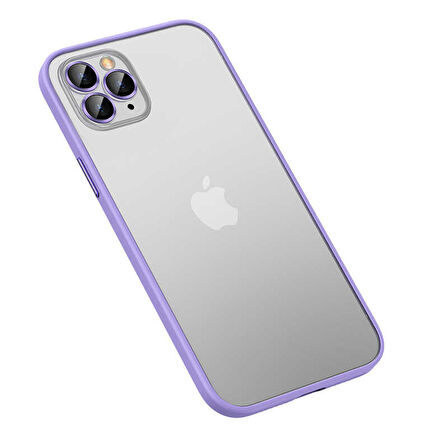 iPhone 13 Pro Uyumlu Zore Retro Kapak-Lila