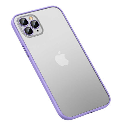 iPhone 13 Pro Uyumlu Zore Retro Kılıf-Lila