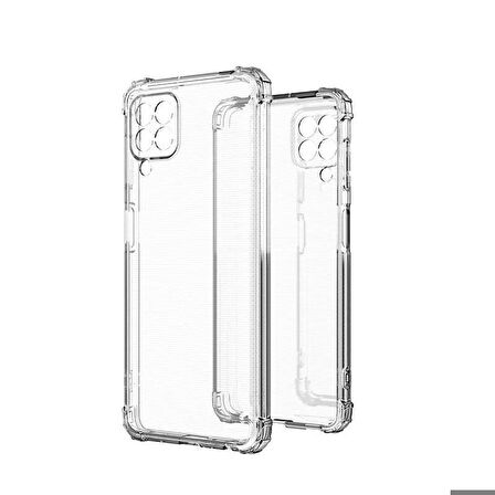Galaxy M33 Uyumlu Zore Kamera Korumalı Nitro Anti Shock Silikon-Renksiz