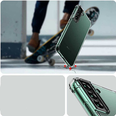 Galaxy S22 Plus Uyumlu Zore Kamera Korumalı Nitro Anti Shock Silikon-Renksiz