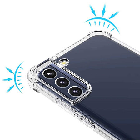 Galaxy S22 Plus Uyumlu Zore Kamera Korumalı Nitro Anti Shock Silikon-Renksiz