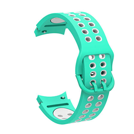 Galaxy Watch 4 Classic 42mm KRD-02 Uyumlu Zore Kordon-Yeşil-Beyaz