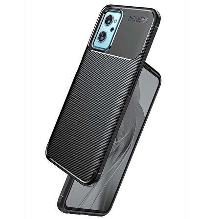 Oppo A76 Kılıf Zore Negro Silikon Kapak-Lacivert