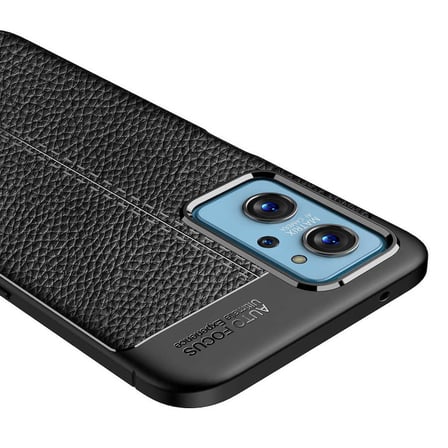 Oppo A76 Kılıf Deri Görünümlü Silikon Kamera Korumalı Üstün Koruma Novatech