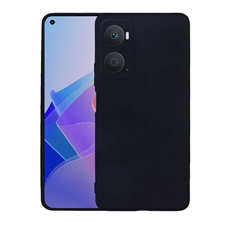 Oppo A96 4G Kılıf Zore Premier Silikon Kapak-Siyah