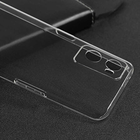 Oppo A36 Kılıf Zore Süper Silikon Kapak-Renksiz