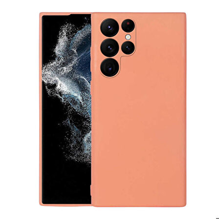 Galaxy S22 Ultra Uyumlu Zore Mara Lansman Kapak-Turuncu