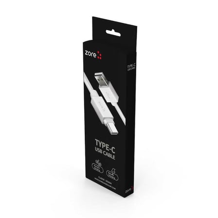 Beyaz Z-39 Type-C Kablo-Zore