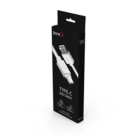 Beyaz Z-39 Type-C Kablo-Zore