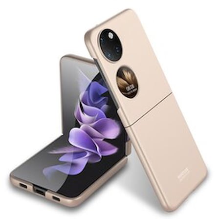Lexroo Huawei P50 Pocket Sert Kıpta İnce Kılıf - Gold