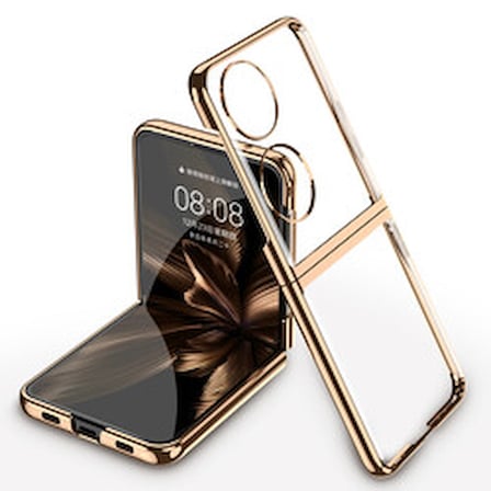 Lexroo Huawei P50 Pocket Kıpta İnce Kılıf - Gold
